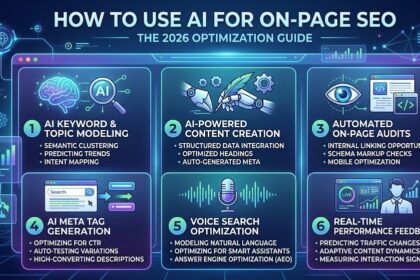 A digital interface showing AI-driven SEO analysis with rising ranking metrics and keyword clusters.
