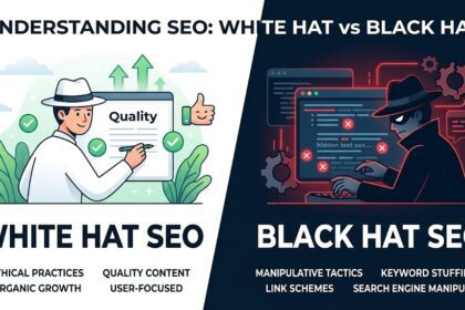 white hat, black hat, and grey hat SEO.